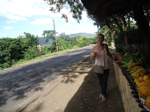 Clare enjoying one of her last days in Nicaragua before she returned to Canada.