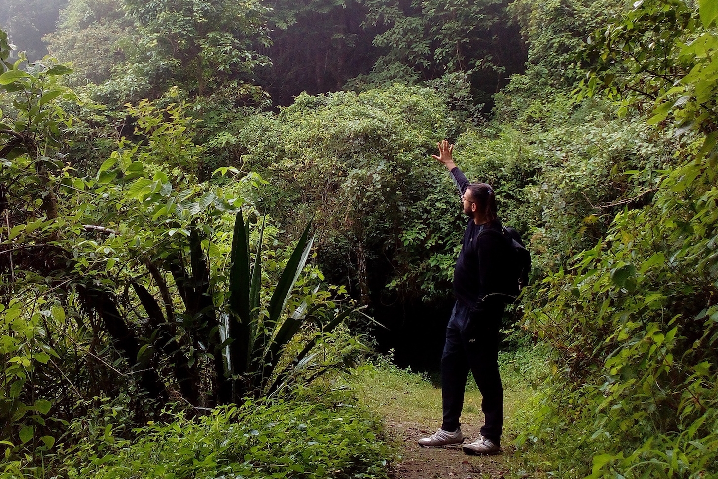 Daniel exploring "la Tigra" National Park in Honduras