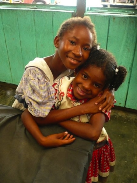 Two girls that Jessica met while staying in a guest house on Colombia's Pacific coast.