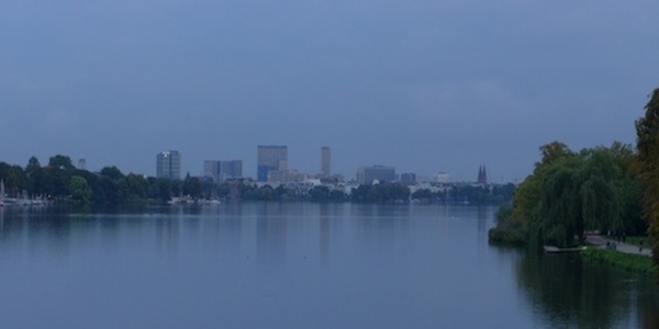 Hamburg's financial district.